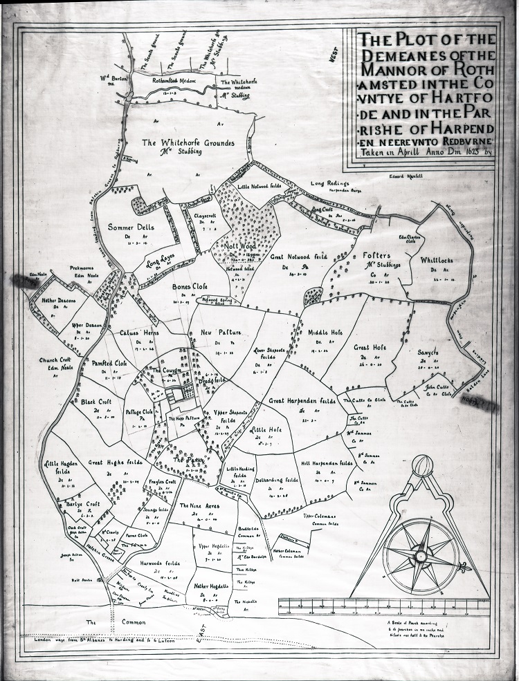 Rothamsted estate in 1623
